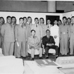 1959 Korean Military Officers and Taekwon Do Senior Belts, including General Choi. Grandmaster Kim 4th from the right.
