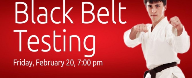 Black Belt Testing – February 2015