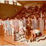 1974 in Hong Kong. Grandmaster Kim fourth from the right.