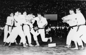 Grandmaster Kim at an early Taekwon Do demonstration.